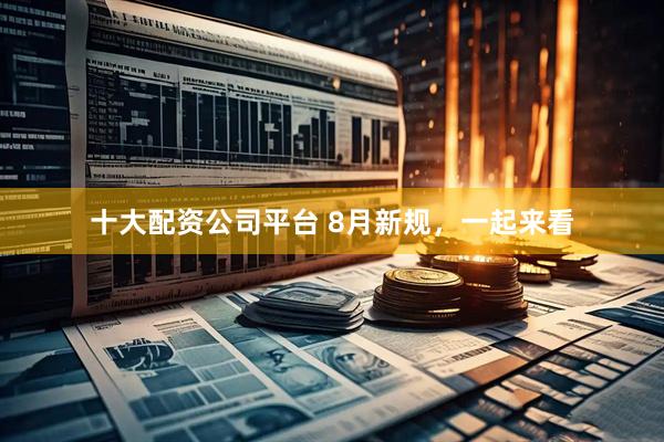 十大配资公司平台 8月新规，一起来看